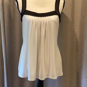 White House Black Market Cream Pleated Camisole, size small
